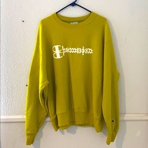 Champion Reverse Weave Mirrored Logo Crewneck